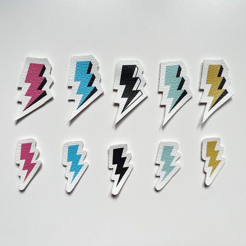 Aufnäher / Badges / Patches "Blitze" (10er Set)