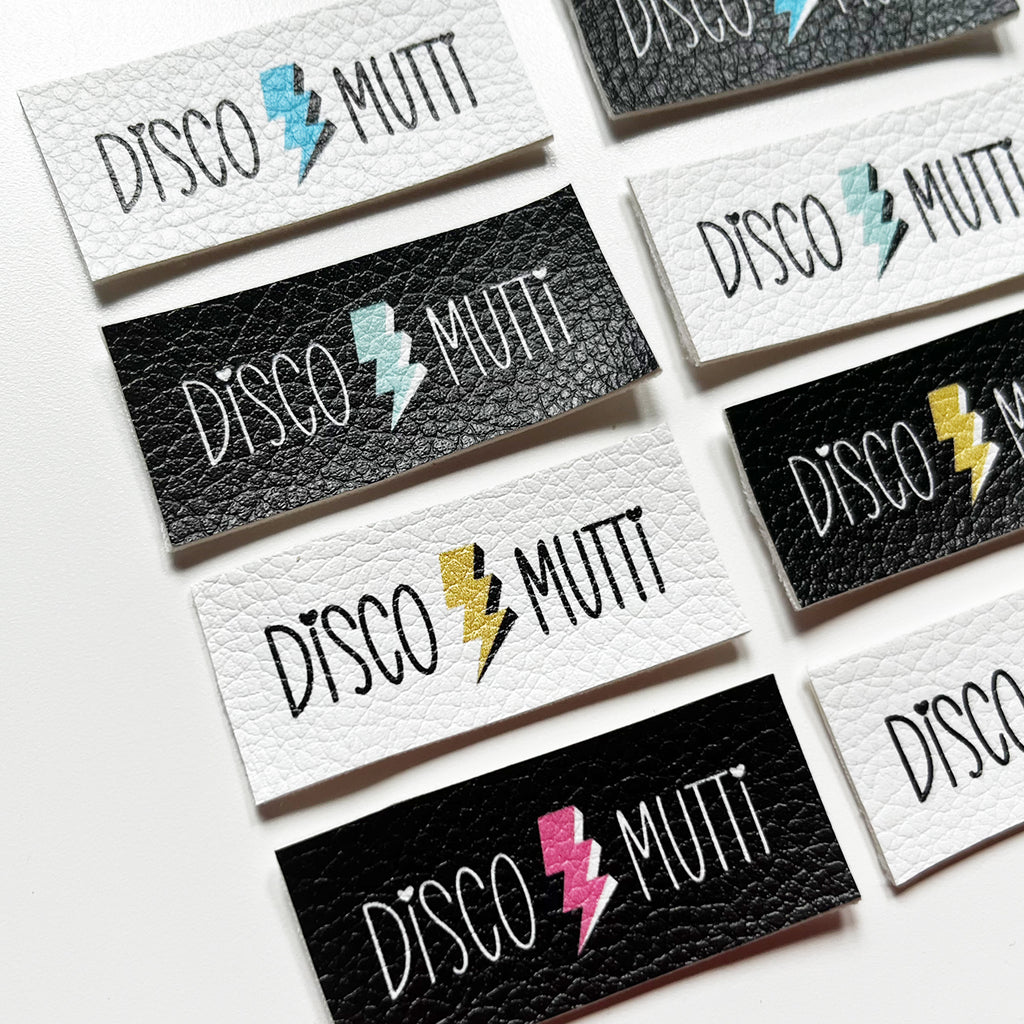 Aufnäher / Badges / Patches "Discomutti Black & White" (8er Set)