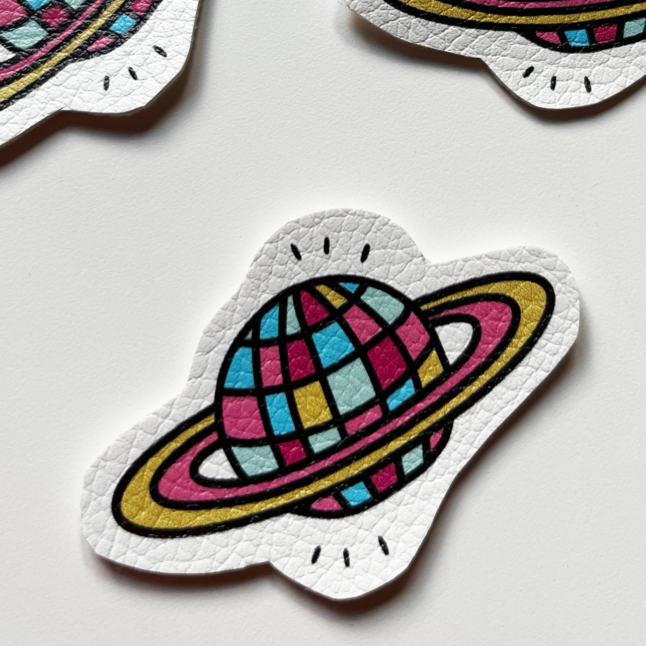 Aufnäher / Badges / Patches Discokugel Saturn (3er Set)