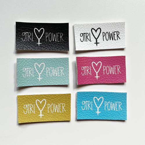 Aufnäher / Badges / Patches "Girl Power Colors" (6er Set)