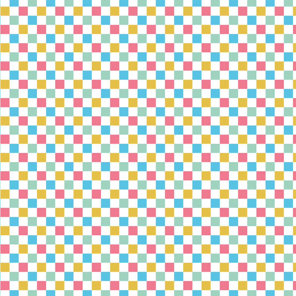 Kunstleder „Checked Colors“ – veganes PU Kunstleder 45cm x 135 cm