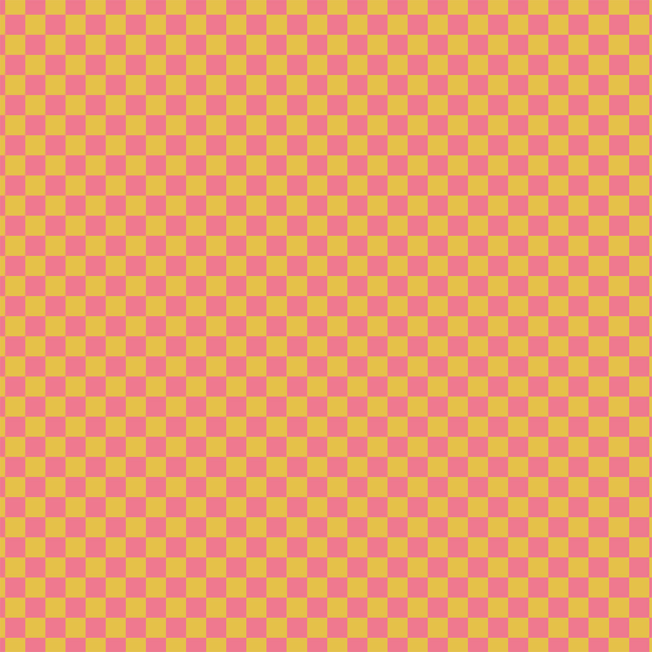 Kunstleder „Checked Pink & Yellow“ – veganes PU Kunstleder 45cm x 135 cm