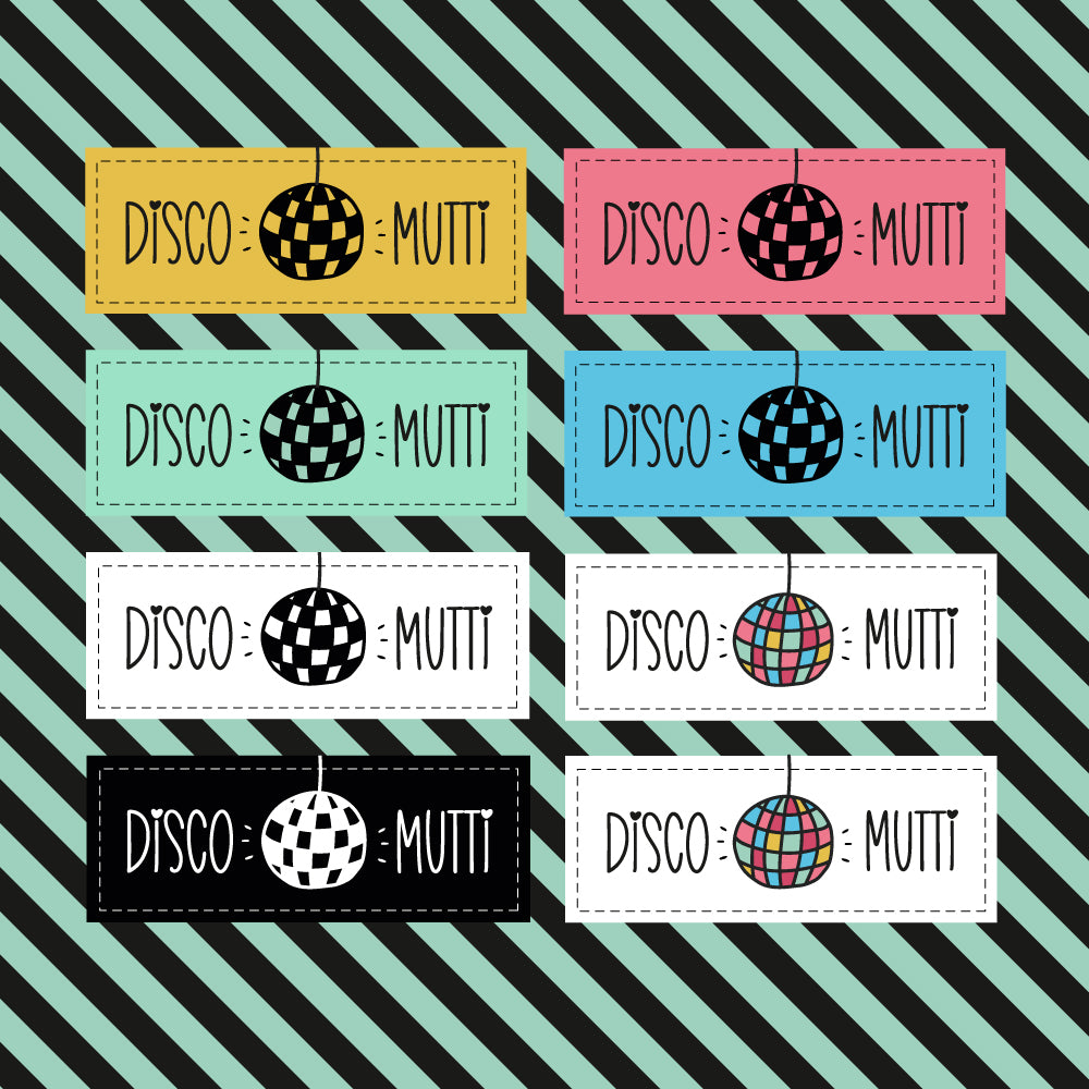 Aufnäher / Badges / Patches "Discomutti Colors" (8er Set)