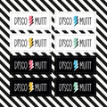 Aufnäher / Badges / Patches "Discomutti Black & White" (8er Set)