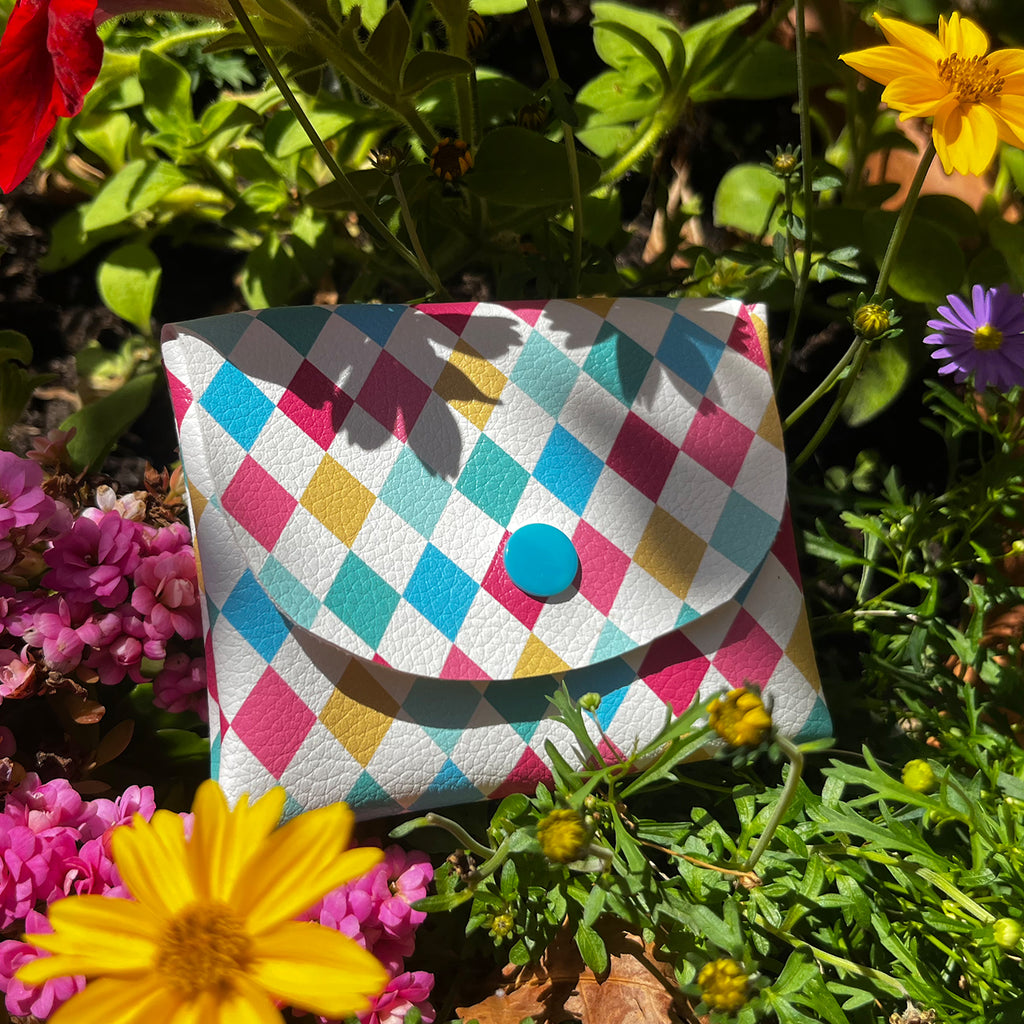 Kunstleder „Harlekin Colors“ – veganes PU Kunstleder 45cm x 135 cm