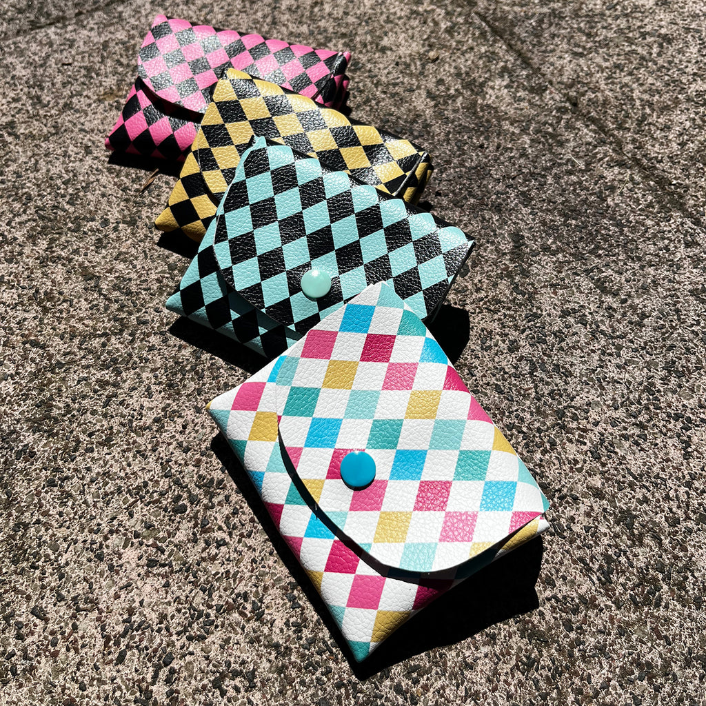 Pixie Wallet "Harlekin Colors" - Geldbörse aus veganem Kunstleder