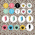 Aufnäher / Badges / Patches "Girl Power Symbols" (19er Set)