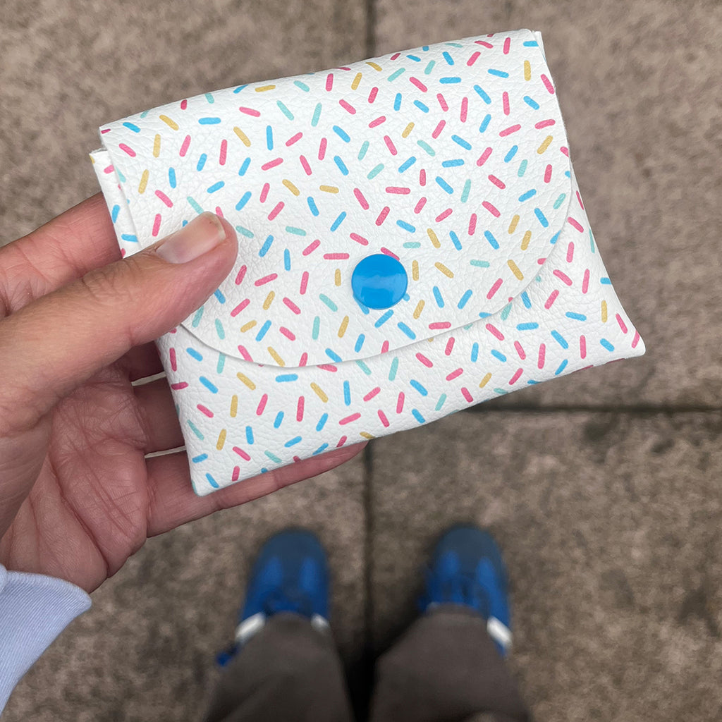 Pixie Wallet "Confetti" - Geldbörse aus veganem Kunstleder