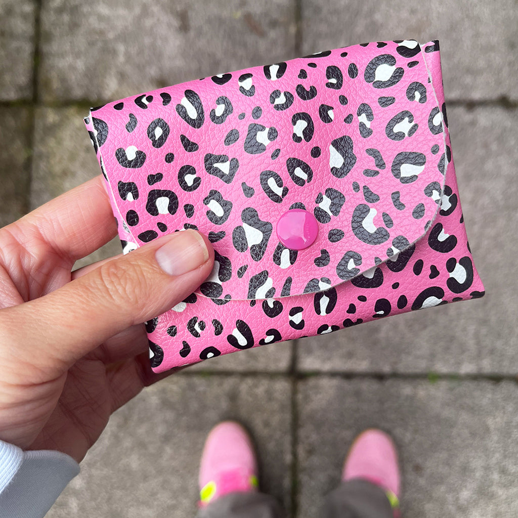 Pixie Wallet "Leo Pink" - Geldbörse aus veganem Kunstleder