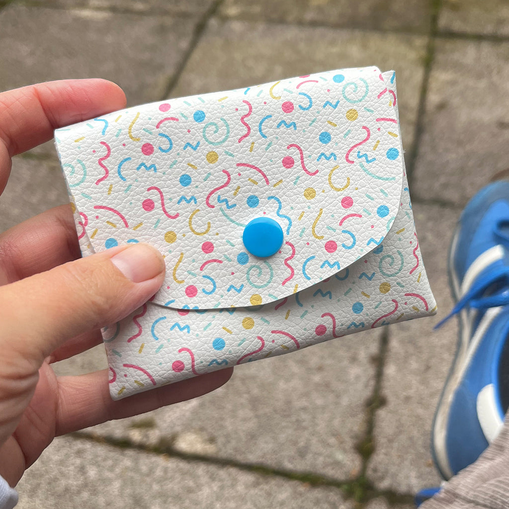 Pixie Wallet "Party" - Geldbörse aus veganem Kunstleder