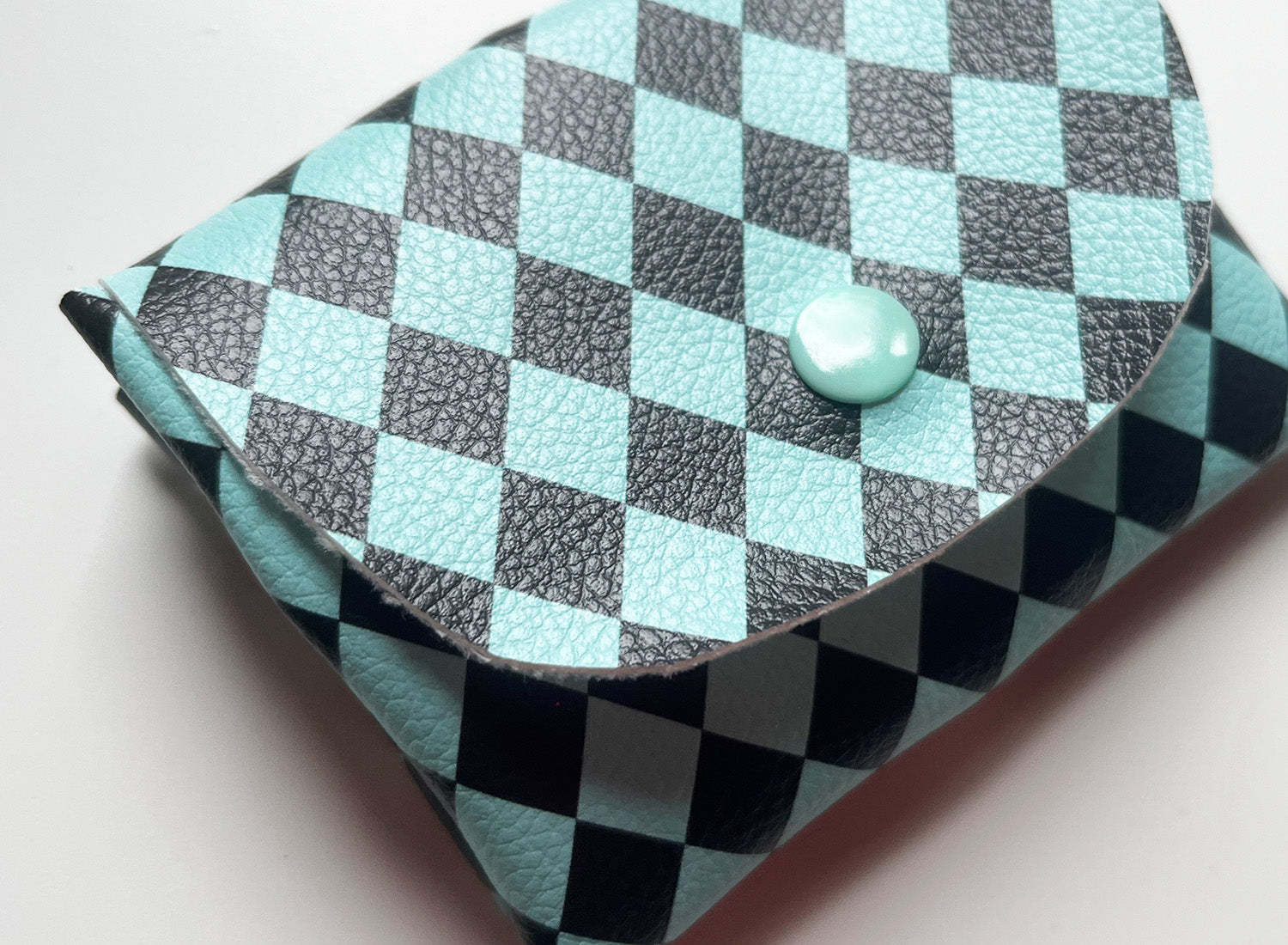 Pixie Wallet "Harlekin Mint" - Geldbörse aus veganem Kunstleder