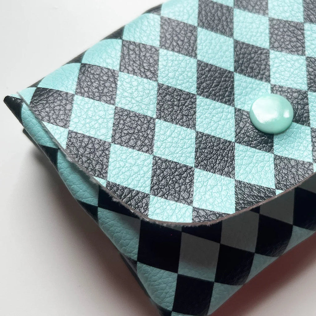 Pixie Wallet "Harlekin Mint" - Geldbörse aus veganem Kunstleder