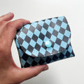 Pixie Wallet "Harlekin Blue" - Geldbörse aus veganem Kunstleder