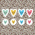 Aufnäher / Badges / Patches "Hearts" (8er Set)