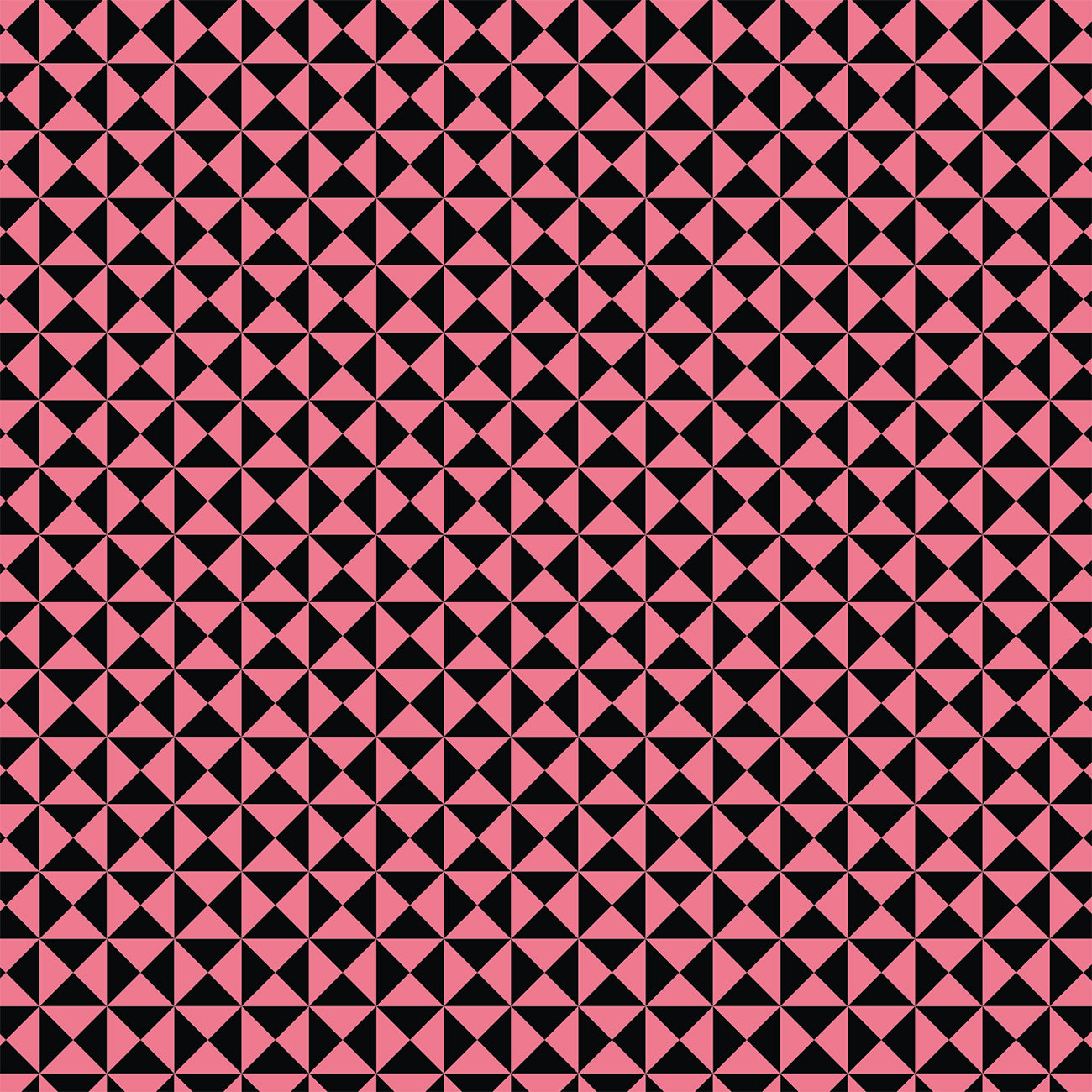 Kunstleder „Triangle Black & Pink“ – veganes PU Kunstleder 45cm x 135 cm