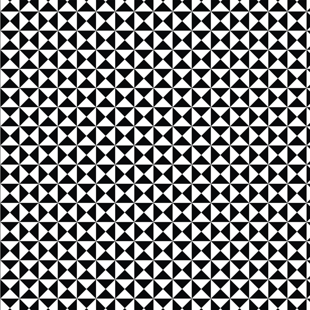 Kunstleder „Triangle Black & White“ – veganes PU Kunstleder 45cm x 135 cm