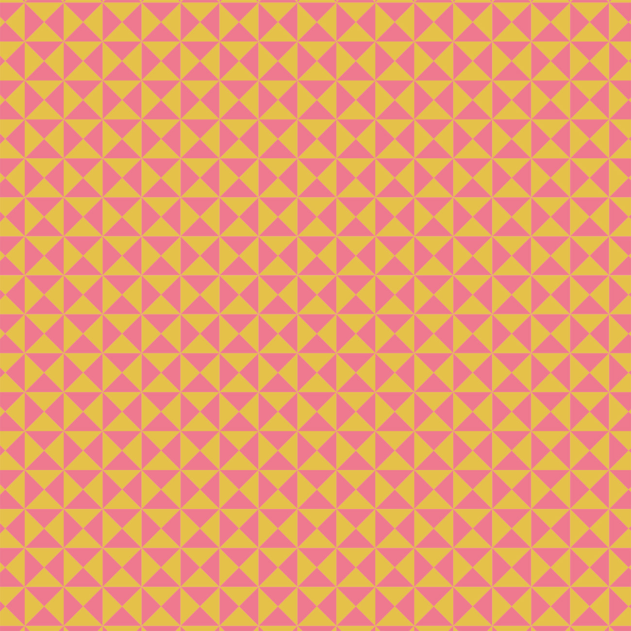 Kunstleder „Triangle Pink & Yellow“ – veganes PU Kunstleder 45cm x 135 cm