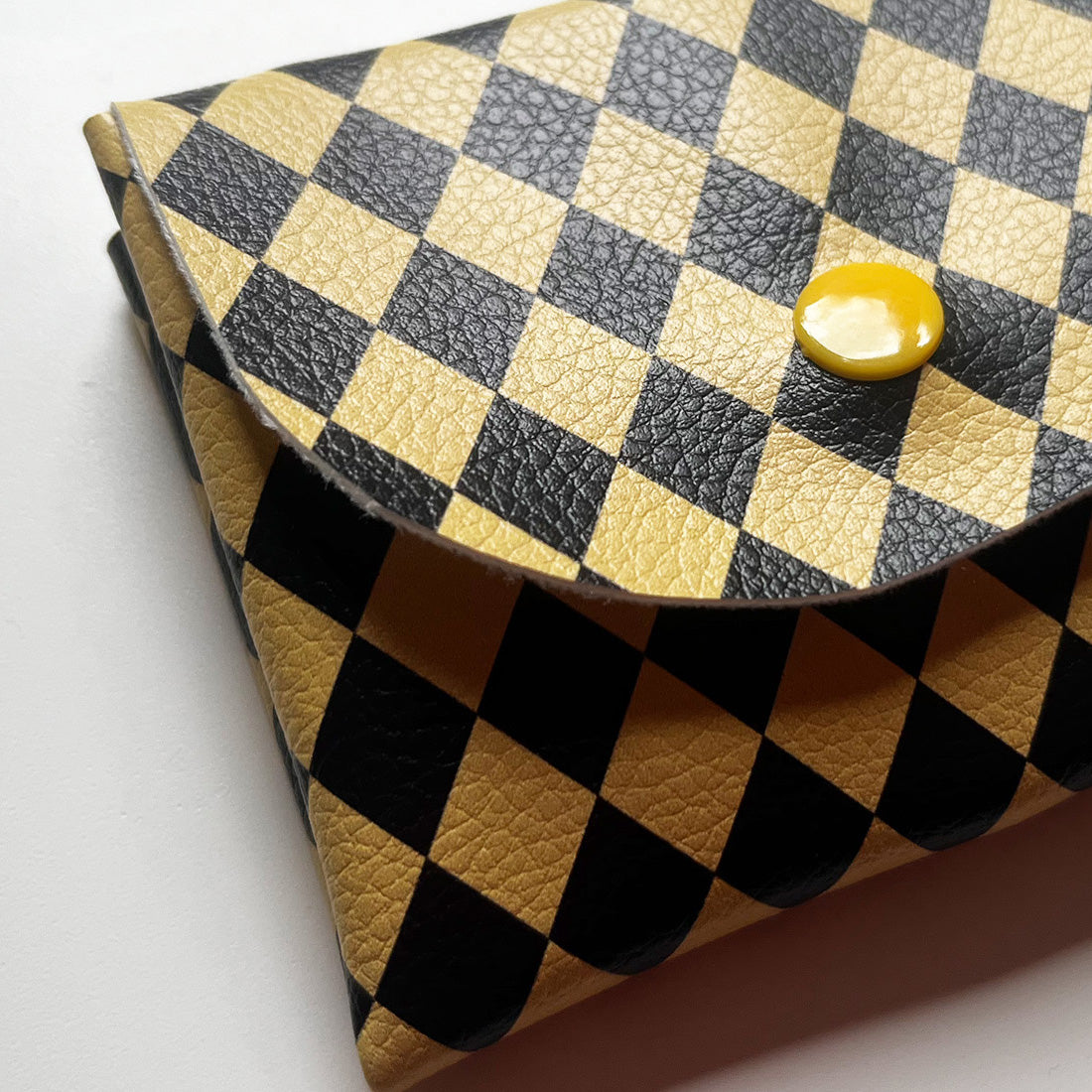 Pixie Wallet "Harlekin Yellow" - Geldbörse aus veganem Kunstleder
