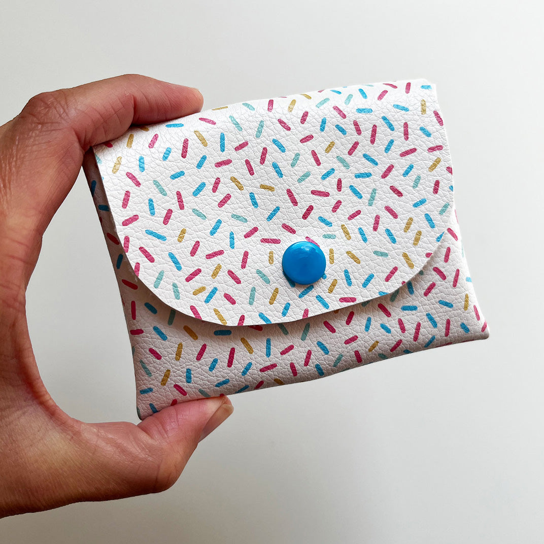 Pixie Wallet "Confetti" - Geldbörse aus veganem Kunstleder