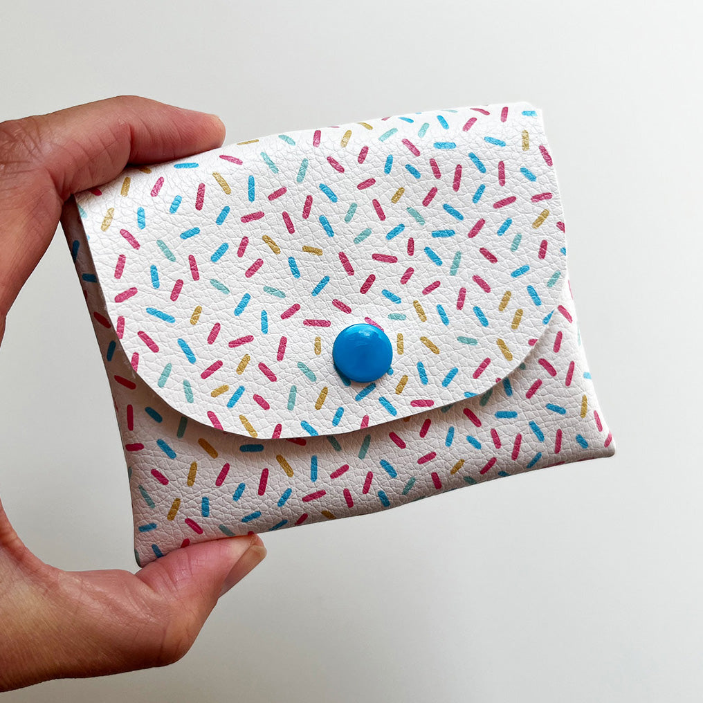 Kunstleder „Happy Confetti“ – veganes PU Kunstleder
