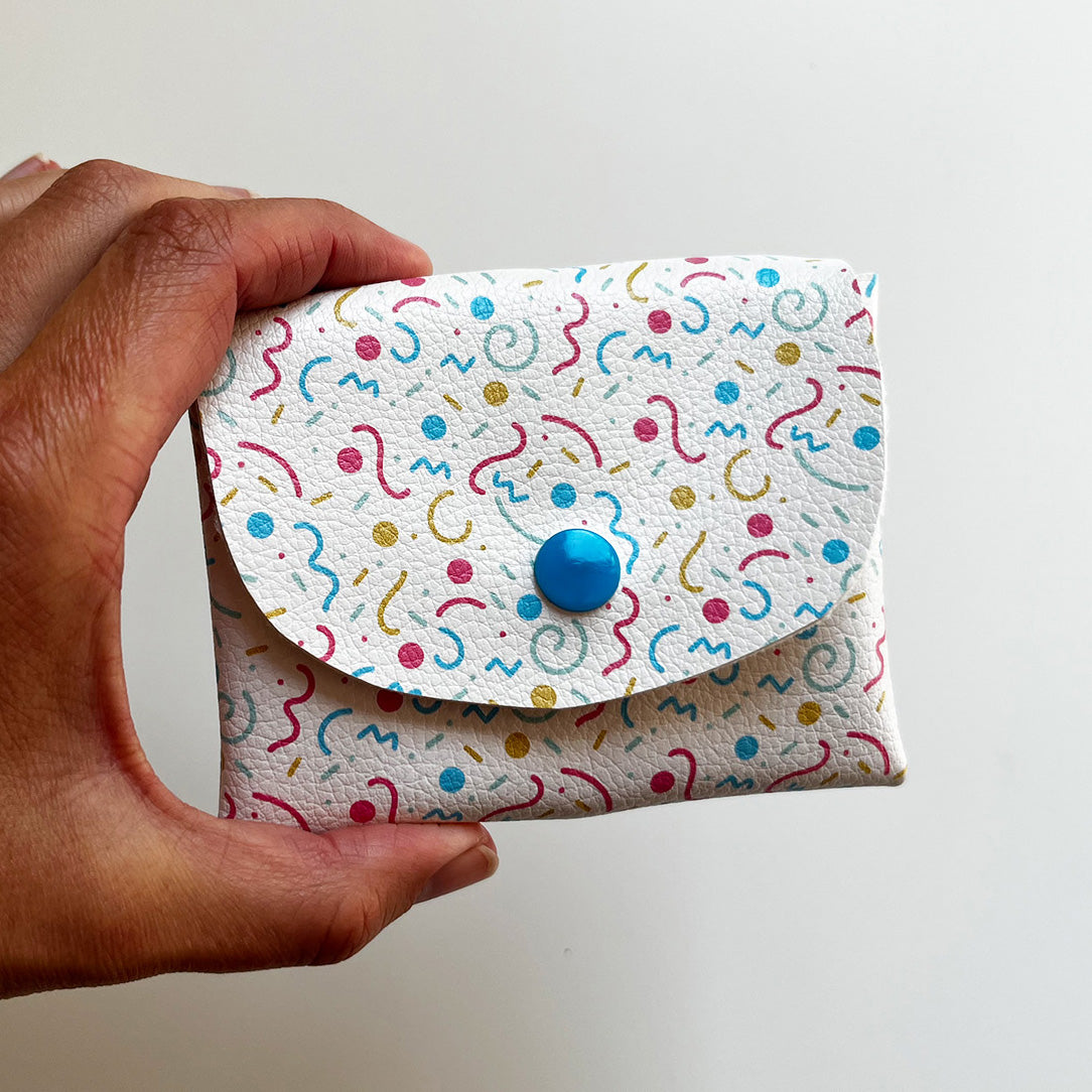 Pixie Wallet "Party" - Geldbörse aus veganem Kunstleder