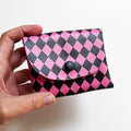 Pixie Wallet "Harlekin Pink" - Geldbörse aus veganem Kunstleder