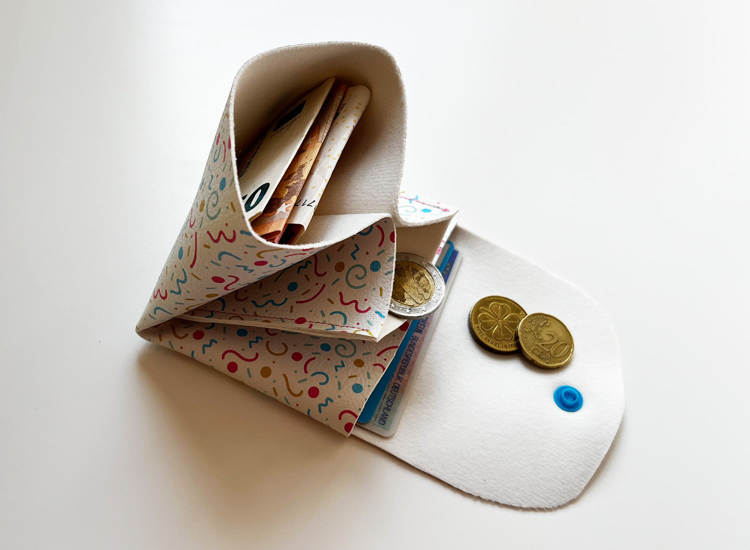 Pixie Wallet "Party" - Geldbörse aus veganem Kunstleder